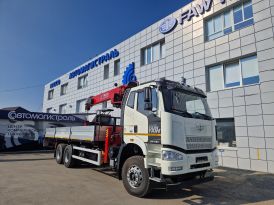FAW J6  бортовой c КМУ HRS 216