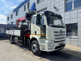 FAW J6 бортовой с КМУ канглим кс2056 