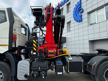 Седельный тягач FAW 3250 с КМУ Sunhunk K-238  