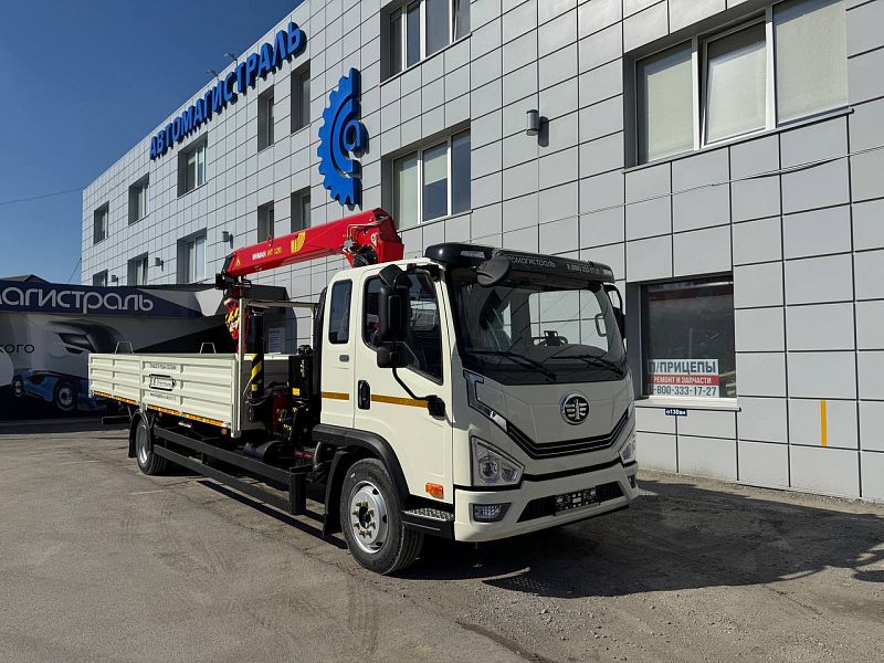 Бортовой автомобиль FAW Tiger 4x2 с КМУ ИНМАН 120