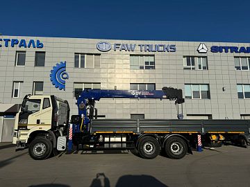 Бортовой автомобиль FAW с КМУ DONGYANG SS2725 LB