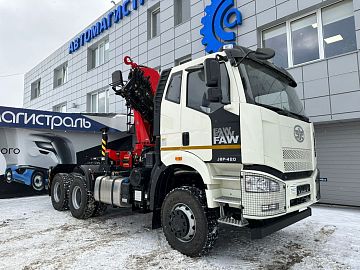Седельный тягач FAW CA 3250 c КМУ Sunhunk K-238  6х6