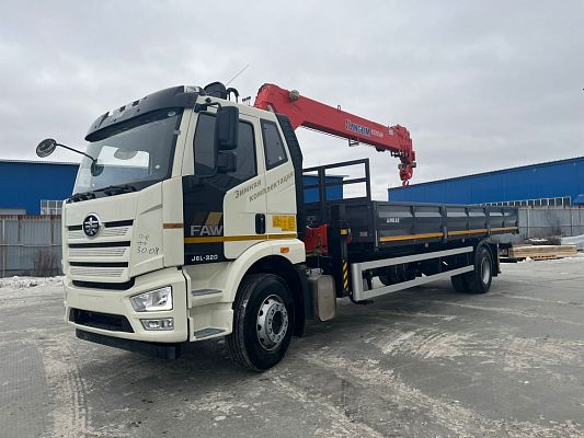 Бортовой автомобиль FAW J6L с КМУ Русман